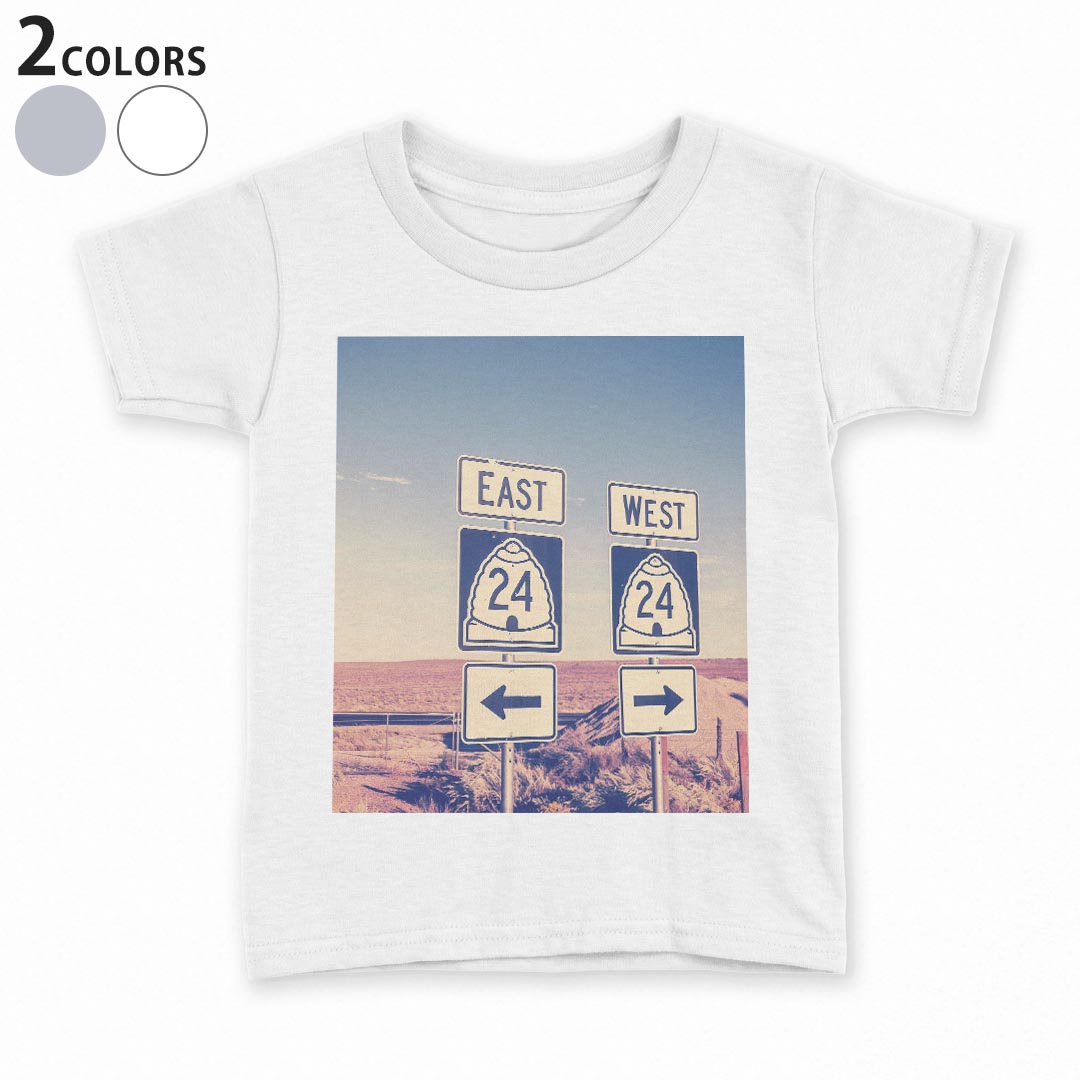 乐天商城 - tシャツ キッズ 半袖 白地 デザイン 90 100 110 120 130 140 150 Tシャツ ティーシャツ T shirt 011332 外国　風景　写真