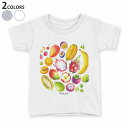 tシャツ キッズ 半袖 白地 デザイン 90 100 110 120 130 140 150 Tシャツ ティーシャツ T shirt 014375 果物 フルーツ(4)