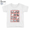 tシャツ キッズ 半袖 白地 デザイン 90 100 110 120 130 140 150 Tシャツ ティーシャツ T shirt 015397 ハート チョコ ピンク