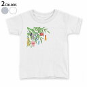 tシャツ キッズ 半袖 白地 デザイン 90 100 110 120 130 140 150 Tシャツ ティーシャツ T shirt 015445 笹 七夕