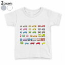 tシャツ キッズ 半袖 白地 デザイン 110 120 130 140 150 Tシャツ ティーシャツ T shirt 016207 車