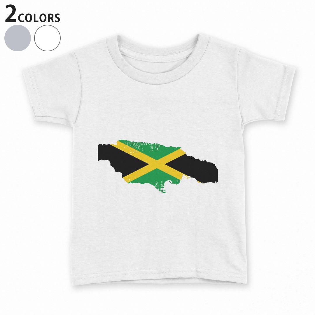 tシャツ キッズ 半袖 白地 デザイン 90 100 110 120 130 140 150 Tシャツ ティーシャツ T shirt 018858 jamaica ジャマイカ