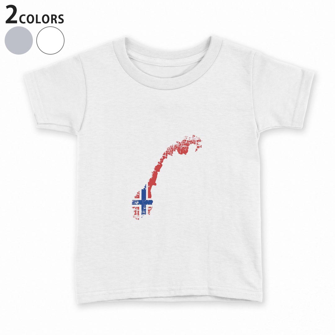 tシャツ キッズ 半袖 白地 デザイン 90 100 110 120 130 140 150 Tシャツ ティーシャツ T shirt 018910 norway ノルウェー