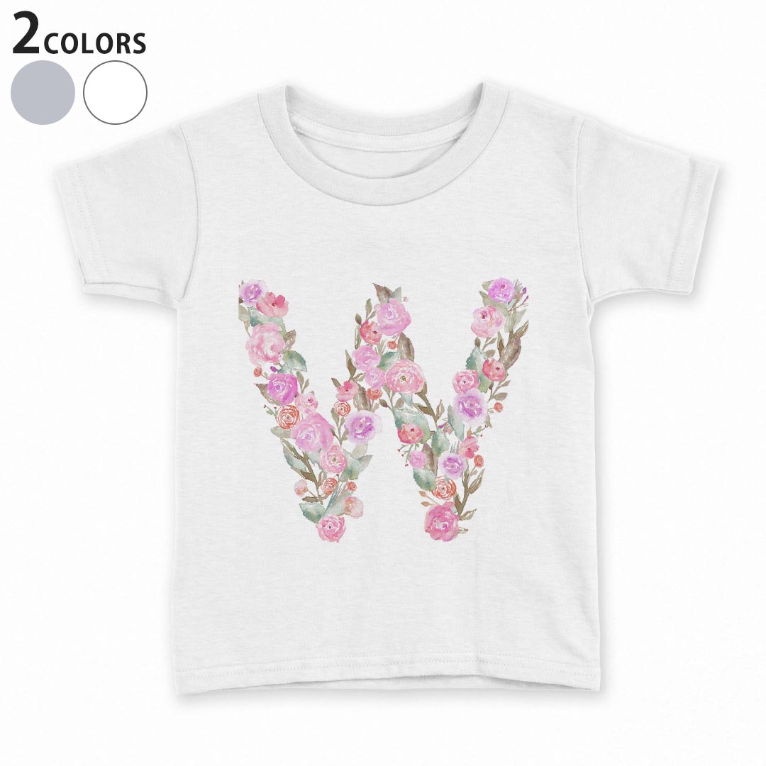 乐天商城 - tシャツ キッズ 半袖 白地 デザイン 90 100 110 120 130 140 150 Tシャツ ティーシャツ T shirt 019516 文字 w アルファベット