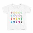 tシャツ キッズ 半袖 白地 デザイン 120 サイズ Tシャツ ティーシャツ T shirt 000135 カラフル ロボット 数字(4)