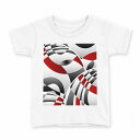 tシャツ キッズ 半袖 白地 デザイン 130 サイズ Tシャツ ティーシャツ T shirt 000484 市松模様 ウェーブ(4)