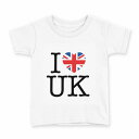 tシャツ キッズ 半袖 白地 デザイン 150 サイズ Tシャツ ティーシャツ T shirt 000862 国旗 イギリス(4)