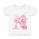 tシャツ キッズ 半袖 白地 デザイン 100 サイズ Tシャツ ティーシャツ T shirt 000886 桜(4)