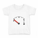 tシャツ キッズ 半袖 白地 デザイン 150 サイズ Tシャツ ティーシャツ T shirt 000912 ガソリンメーター 車(4)