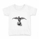 tシャツ キッズ 半袖 白地 デザイン 150 サイズ Tシャツ ティーシャツ T shirt 000916 アコーディオン 音楽(4)