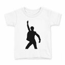 tシャツ キッズ 半袖 白地 デザイン 160 サイズ Tシャツ ティーシャツ T shirt 001024 ディスコ ダンス