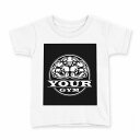 tシャツ キッズ 半袖 白地 デザイン 100 サイズ Tシャツ ティーシャツ T shirt 001057 筋肉 ジム(4)