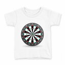 tシャツ キッズ 半袖 白地 デザイン 110 サイズ Tシャツ ティーシャツ T shirt 001225 ダーツ スポーツ