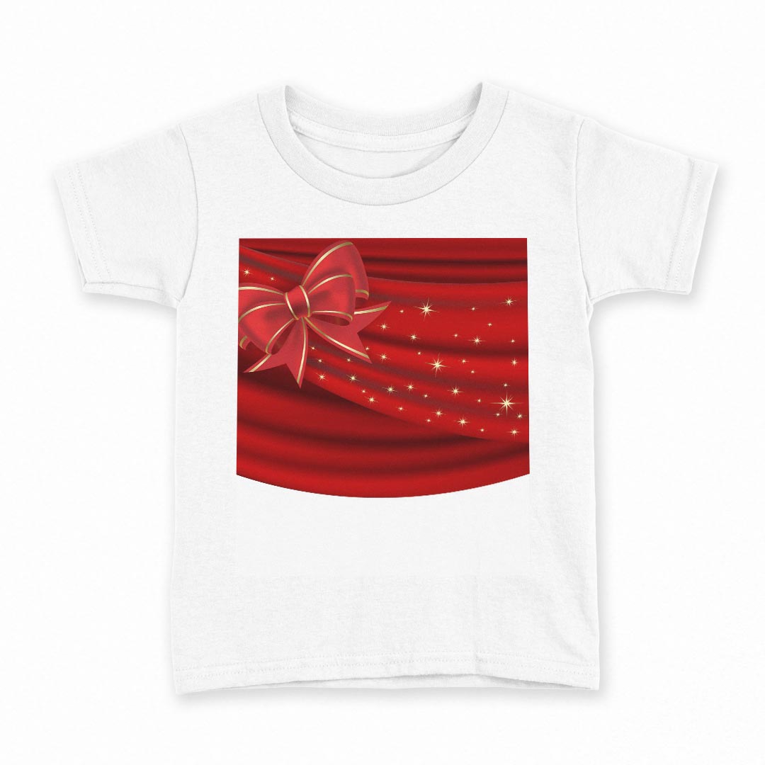 T-Shirts （Half Sleeves） - tシャツ キッズ 半袖 白地 デザイン 130 サイズ Tシャツ ティーシャツ T shirt 001446 リボン　キラキラ