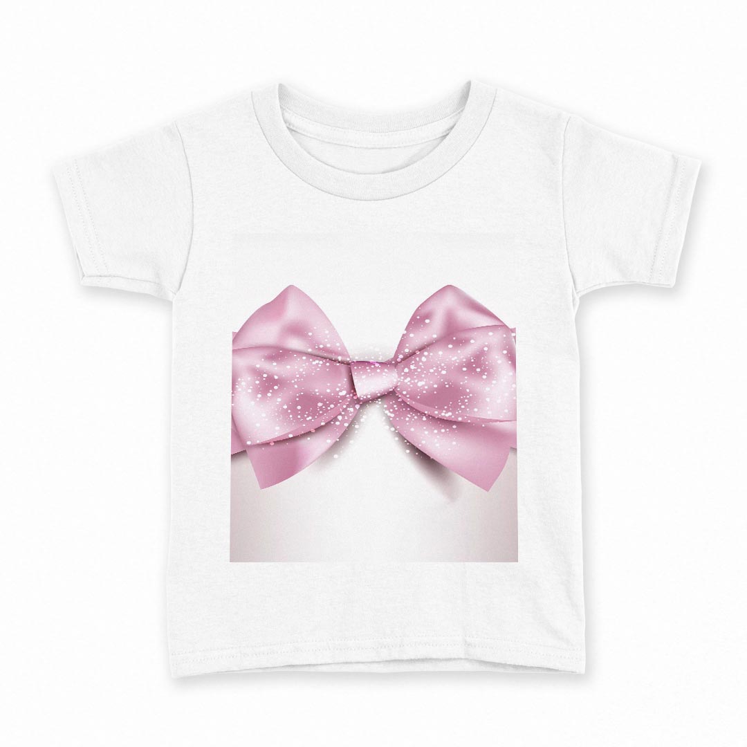 tシャツ キッズ 半袖 白地 デザイン 160 サイズ Tシャツ ティーシャツ T shirt 001632 リボン