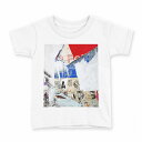 tシャツ キッズ 半袖 白地 デザイン 150 サイズ Tシャツ ティーシャツ T shirt 002504 英語 文字 ポスター(4)
