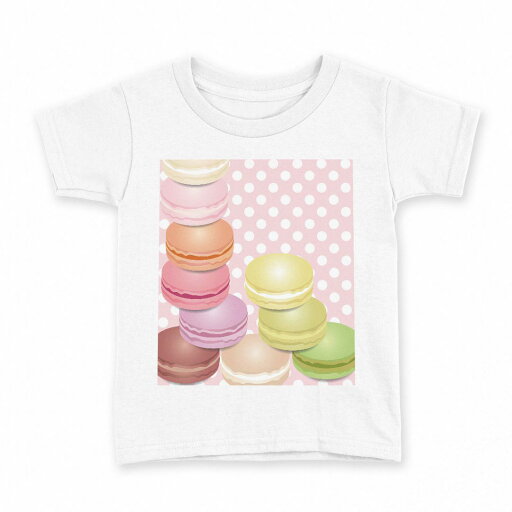 tシャツ キッズ 半袖 白地 デザイン 100 サイズ Tシャツ ティーシャツ T shirt 002678 マカロン 水玉 カラフル tシャツ キッズ 半袖 白地 デザイン 100 サイズ Tシャツ ティーシャツ T shirt 002678 マカロン 水玉 カラフル