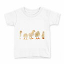tシャツ キッズ 半袖 白地 デザイン 120 サイズ Tシャツ ティーシャツ T shirt 002715 鳥 動物 写真