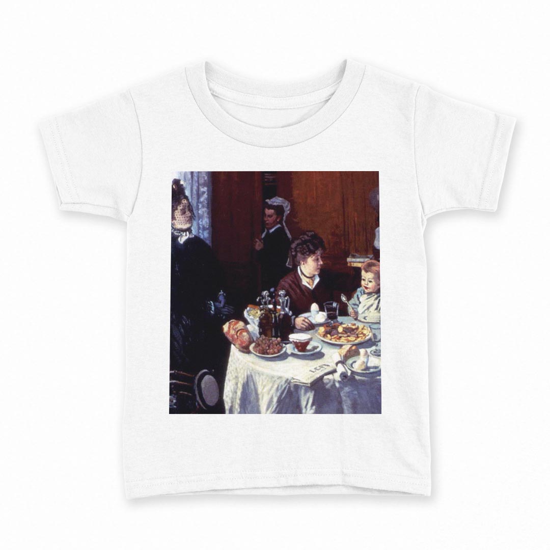 tシャツ キッズ 半袖 白地 デザイン 110 サイズ Tシャツ ティーシャツ T shirt 003202 人物　絵画　イラスト