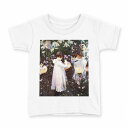tシャツ キッズ 半袖 白地 デザイン 100 サイズ Tシャツ ティーシャツ T shirt 003208 人物 絵画 イラスト(4)