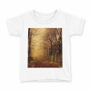 tシャツ キッズ 半袖 白地 デザイン 90 Tシャツ ティーシャツ T shirt 003224 景色 風景 絵画 イラスト(4)