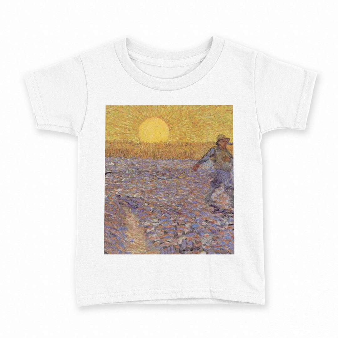 tシャツ キッズ 半袖 白地 デザイン 150 サイズ Tシャツ ティーシャツ T shirt 003246 外国　絵画　イ..