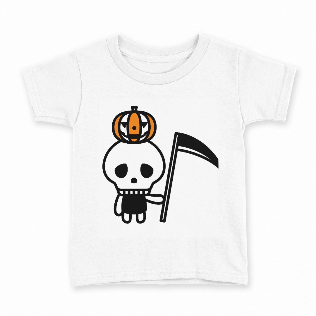 tシャツ キッズ 半袖 白地 デザイン 130 サイズ Tシャツ ティーシャツ T shirt 003309 ハロウィン　キャラクター