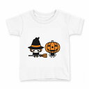 tシャツ キッズ 半袖 白地 デザイン 110 サイズ Tシャツ ティーシャツ T shirt 003315 ハロウィン キャラクター(4)
