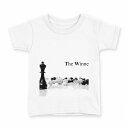 tシャツ キッズ 半袖 白地 デザイン 160 サイズ Tシャツ ティーシャツ T shirt 003466 チェス 立体 白 黒(4)