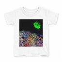 tシャツ キッズ 半袖 白地 デザイン 140 サイズ Tシャツ ティーシャツ T shirt 003572 海 くらげ カラフル(4)
