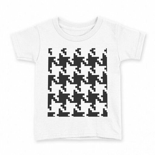 tシャツ キッズ 半袖 白地 デザイン 110 サイズ Tシャツ ティーシャツ T shirt 003884 千鳥柄 白 黒 tシャツ キッズ 半袖 白地 デザイン 110 サイズ Tシャツ ティーシャツ T shirt 003884 千鳥柄 白 黒