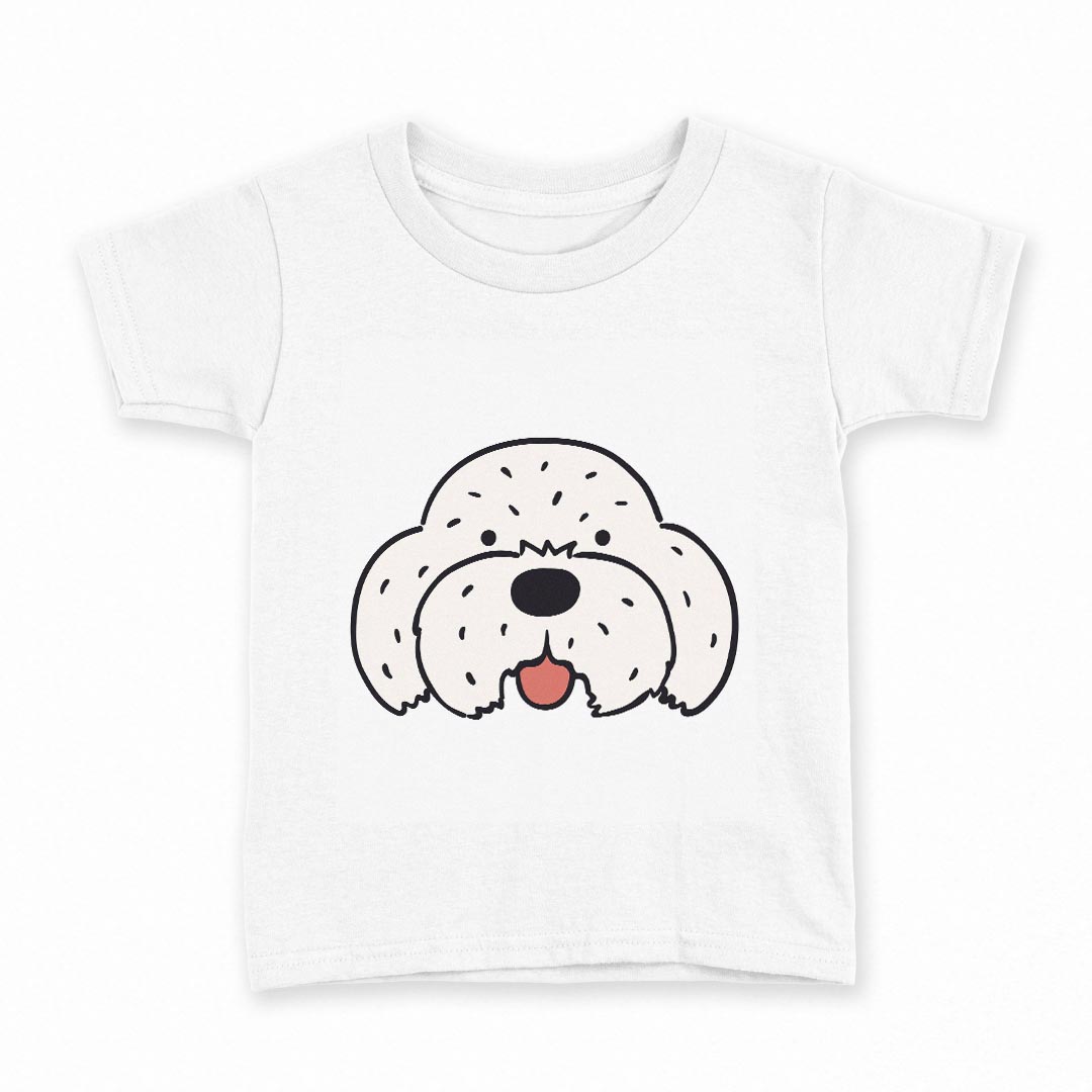 tシャツ キッズ 半袖 白地 デザイン 110 サイズ Tシャツ ティーシャツ T shirt 022550 犬 dog かわいい