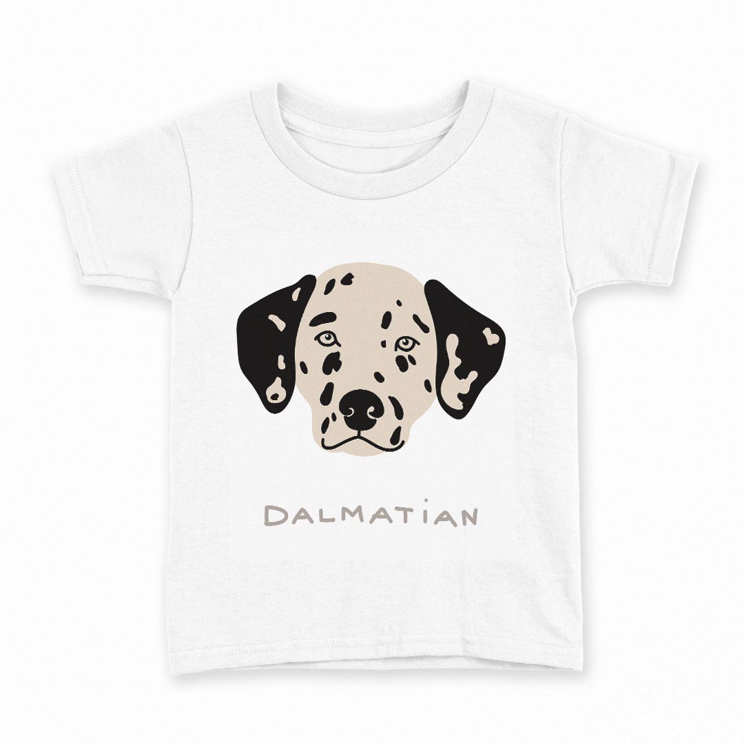 tシャツ キッズ 半袖 白地 デザイン 130 サイズ Tシャツ ティーシャツ T shirt 022589 犬 ダルメシアン(4)