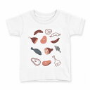 tシャツ キッズ 半袖 白地 デザイン 150 サイズ Tシャツ ティーシャツ T shirt 022654 肉 お肉(4)