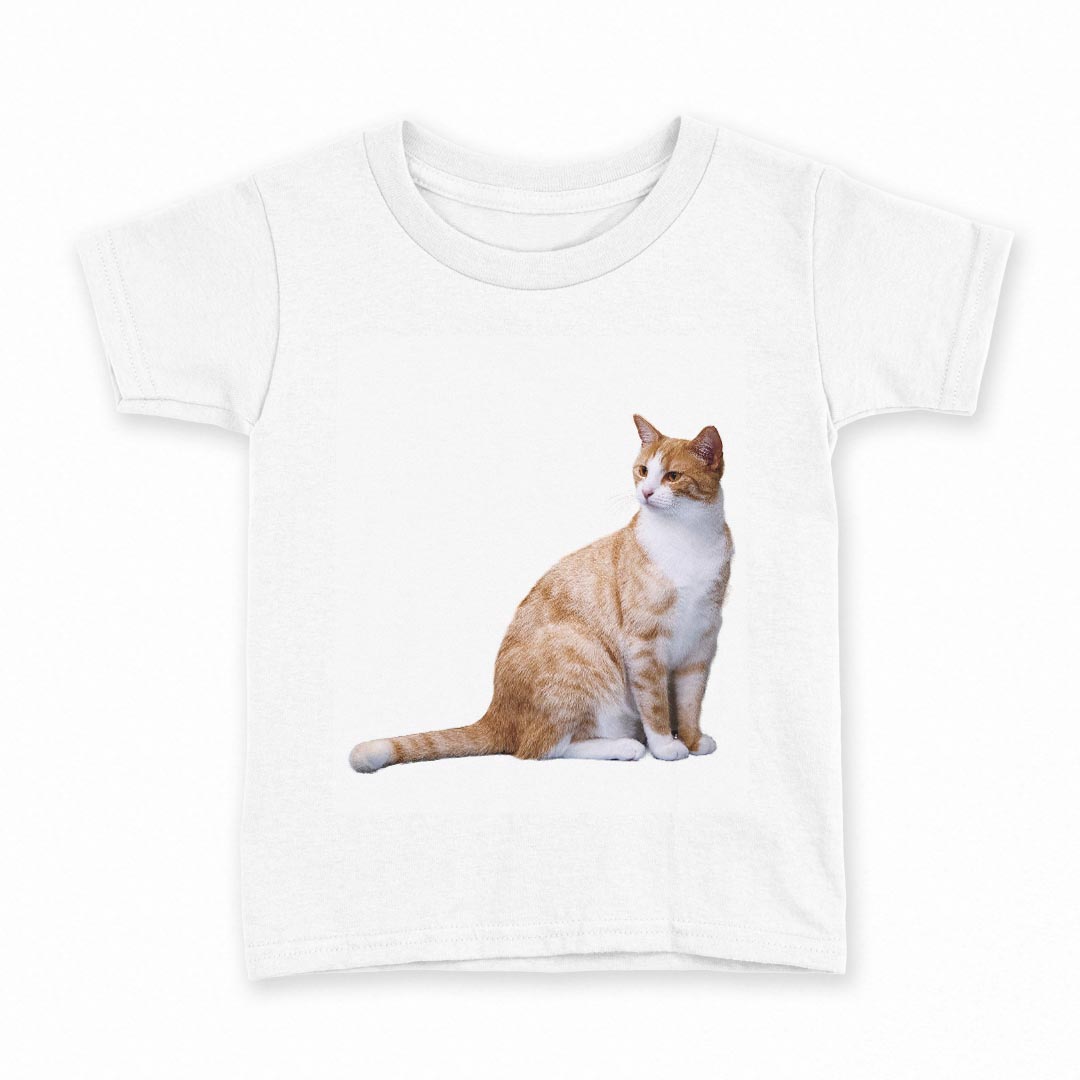 tシャツ キッズ 半袖 白地 デザイン 140 サイズ Tシャツ ティーシャツ T shirt 022712 猫 かわいい