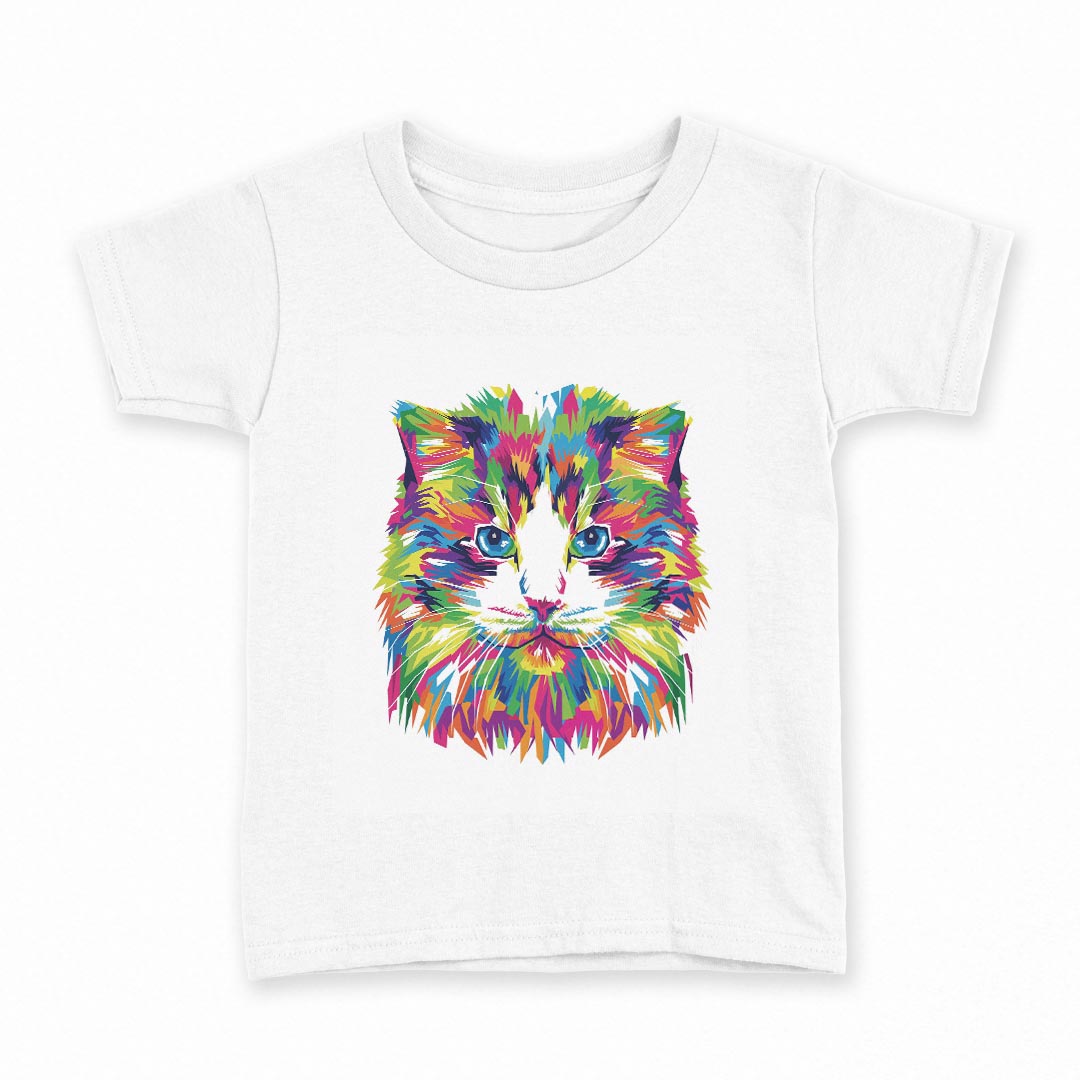 tシャツ キッズ 半袖 白地 デザイン 100 サイズ Tシャツ ティーシャツ T shirt 022720 猫 かわいい(4)