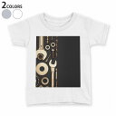 tシャツ キッズ 半袖 白地 デザイン 100 サイズ Tシャツ ティーシャツ T shirt 023764 工具 黒(4)