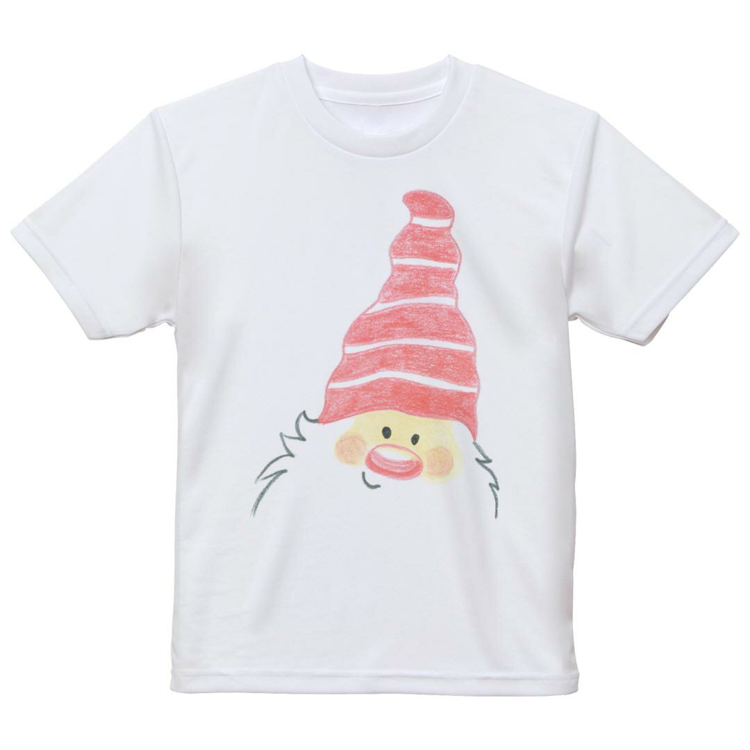 tシャツ キッズ 半袖 白地 デザイン 90 Tシャツ ティーシャツ T shirt 026239 クリスマス　サンタクロ..