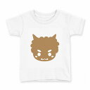 tシャツ キッズ 半袖 白地 デザイン 90 Tシャツ ティーシャツ T shirt 031604 鬼 かわいい(4)