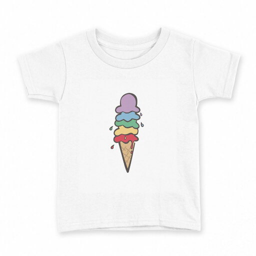 tシャツ キッズ 半袖 白地 デザイン 150 サイズ Tシャツ ティーシャツ T shirt 031866 アイスクリーム イラスト カラフル tシャツ キッズ 半袖 白地 デザイン 150 サイズ Tシャツ ティーシャツ T shirt 031866 アイスクリーム イラスト カラフル