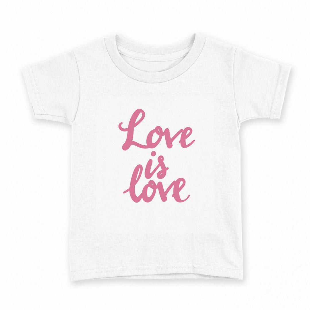 tシャツ キッズ 半袖 白地 デザイン 90 Tシャツ ティーシャツ T shirt 031880 ラブ 文字 ピンク