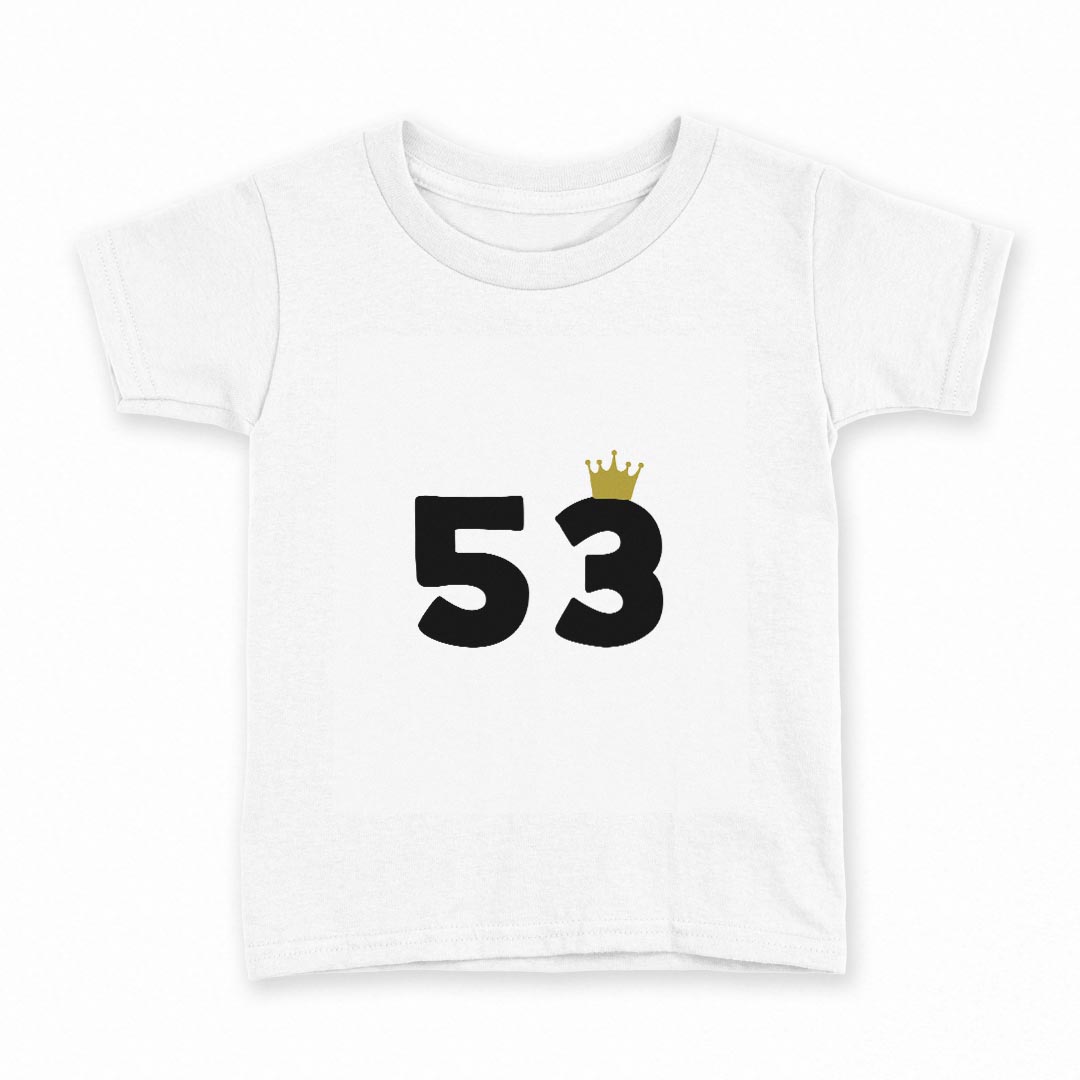 Rakuten - tシャツ キッズ 半袖 白地 デザイン 150 サイズ Tシャツ ティーシャツ T shirt 031984 誕生日 記念日 53 歳