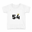 tシャツ キッズ 半袖 白地 デザイン 160 サイズ Tシャツ ティーシャツ T shirt 031985 誕生日 記念日 54 歳(4)