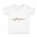 tシャツ キッズ 半袖 白地 デザイン 150 サイズ Tシャツ ティーシャツ T shirt 032195 鮫 シャーク