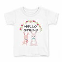 tシャツ キッズ 半袖 白地 デザイン 100 サイズ Tシャツ ティーシャツ T shirt 032227 うさぎ(4)