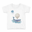 tシャツ キッズ 半袖 白地 デザイン 160 サイズ Tシャツ ティーシャツ T shirt 032256 鯨(4)