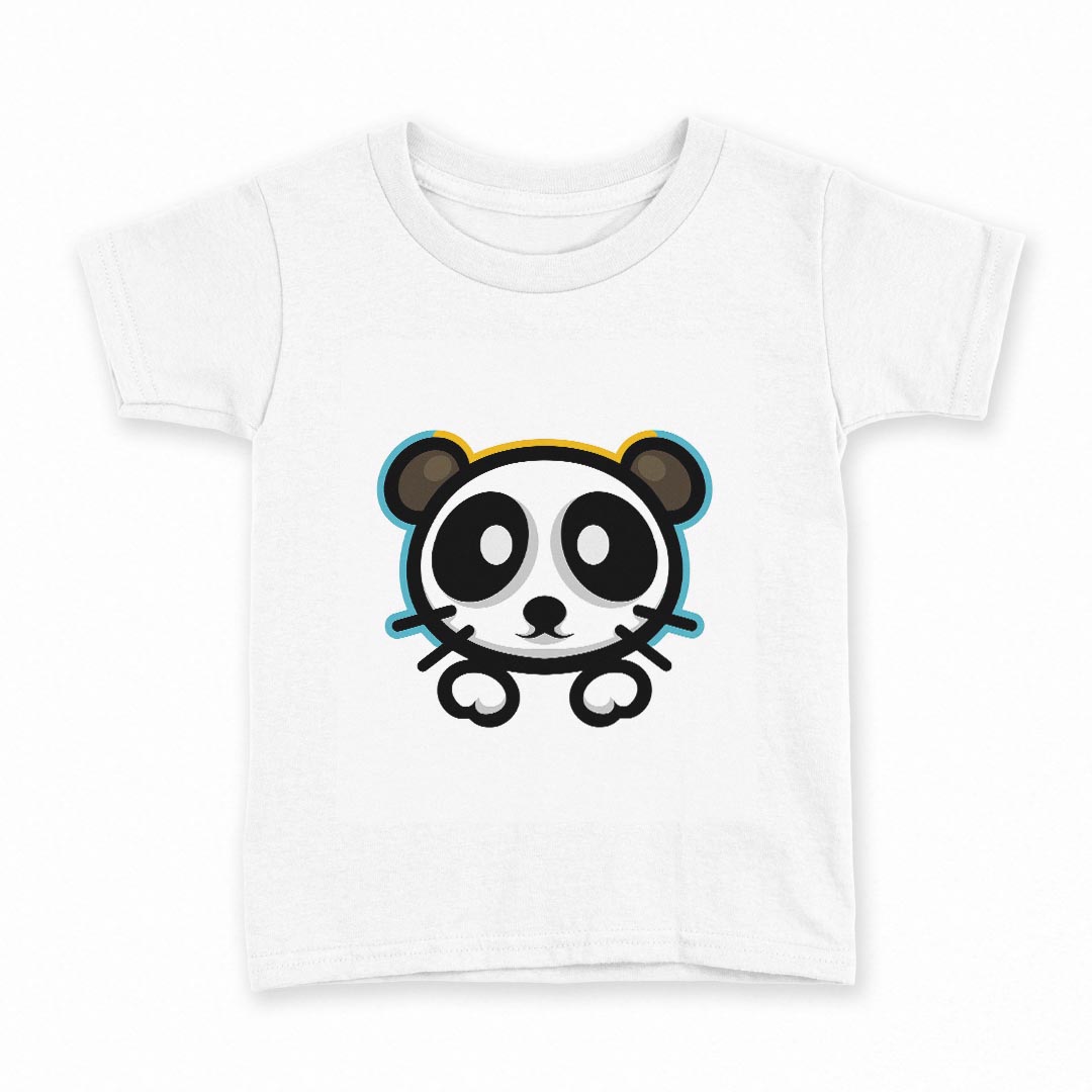tシャツ キッズ 半袖 白地 デザイン 110 サイズ Tシャツ ティーシャツ T shirt 032381 panda
