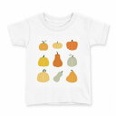 tシャツ キッズ 半袖 白地 デザイン 130 サイズ Tシャツ ティーシャツ T shirt 032692 かぼちゃ パンプキン(4)
