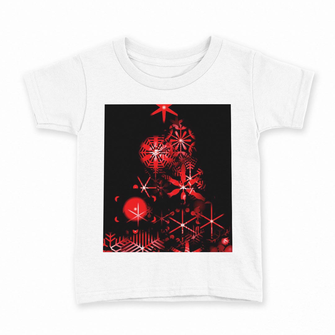 tシャツ キッズ 半袖 白地 デザイン 150 サイズ Tシャツ ティーシャツ T shirt 004701 クリスマス　雪..
