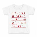 tシャツ キッズ 半袖 白地 デザイン 130 サイズ Tシャツ ティーシャツ T shirt 005016 冬 クリスマス ツリー